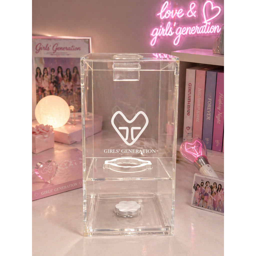 Box Akrilik Pelindung Keyring SNSD | Rak Akrilik Pelindung Keyring SNSD | Pelindung Akrilik Keyring 