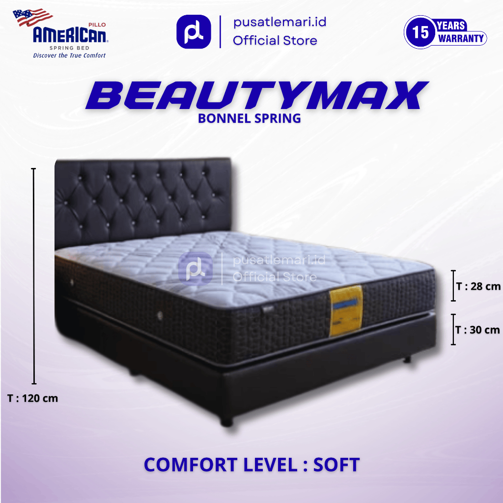 Springbed American Beautylmax (Kasur Matras Saja)
