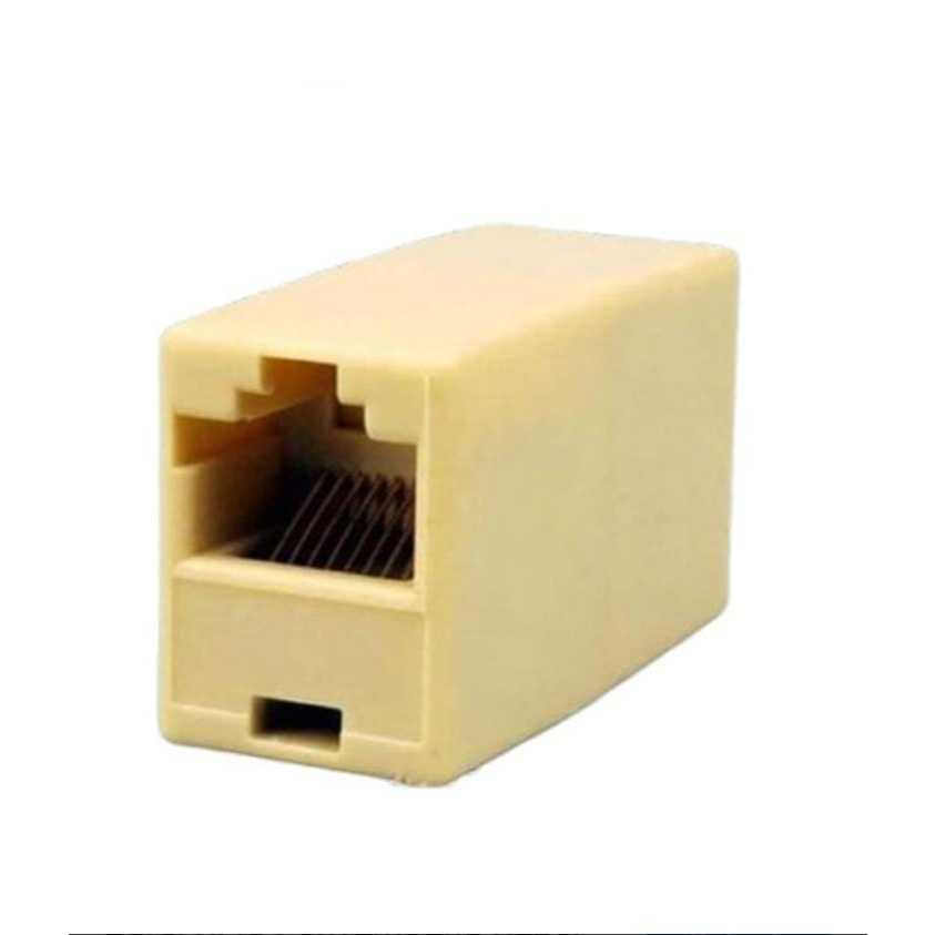 RJ45 LAN COUPLER/ SAMBUNGAN KABEL LAN FEMALE TO FEMALE (penyambung kabel internet)