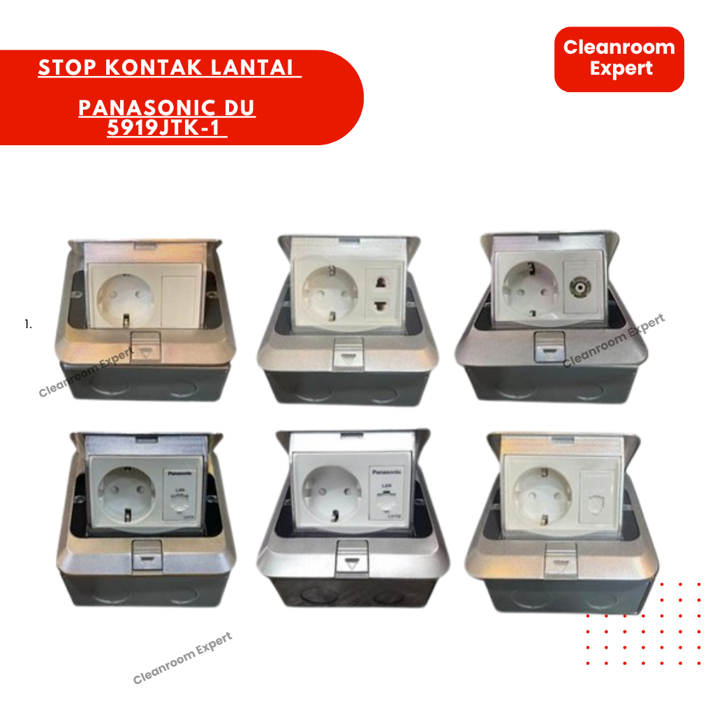 Stop kontak lantai Arda Panasonic DU 5919JTK-1 + CAT 6