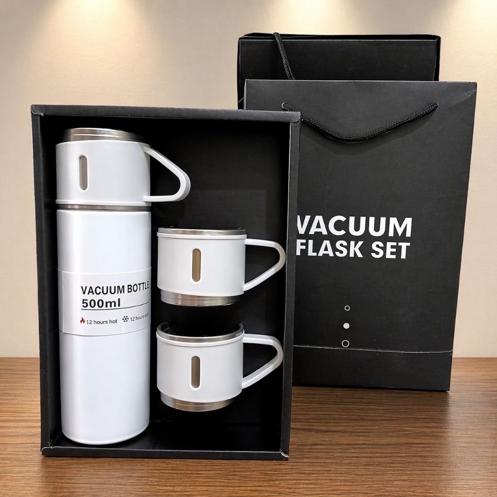 SET TERMOS VACUUM SULTAN STAINLESS HAMPERS TERMOS MINI TAHAN PANAS DINGIN SOUVENIR PERNIKAHAN