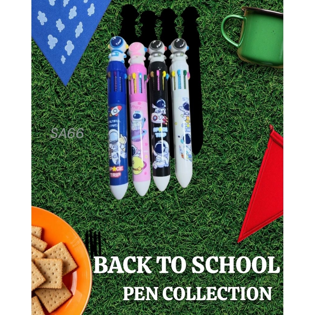 Pulpen Space 10 warna/Pulpen 10 warna/Pulpen Astronot