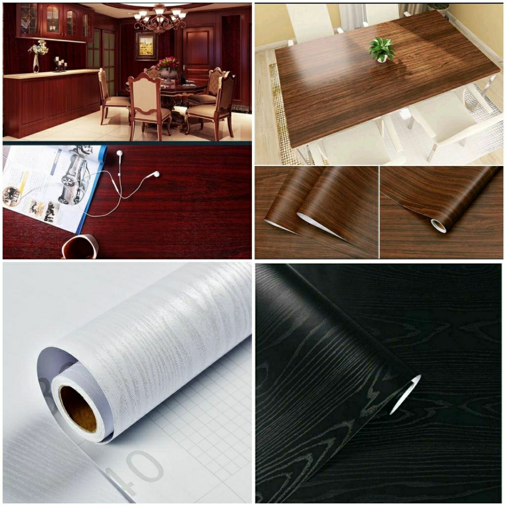 Murah!! Premium!! Wallpaper Serat Kayu/ Wallpaper SEMEN ABU ELEGAN AESTHETIC Motif Kayu Alami/ WallS