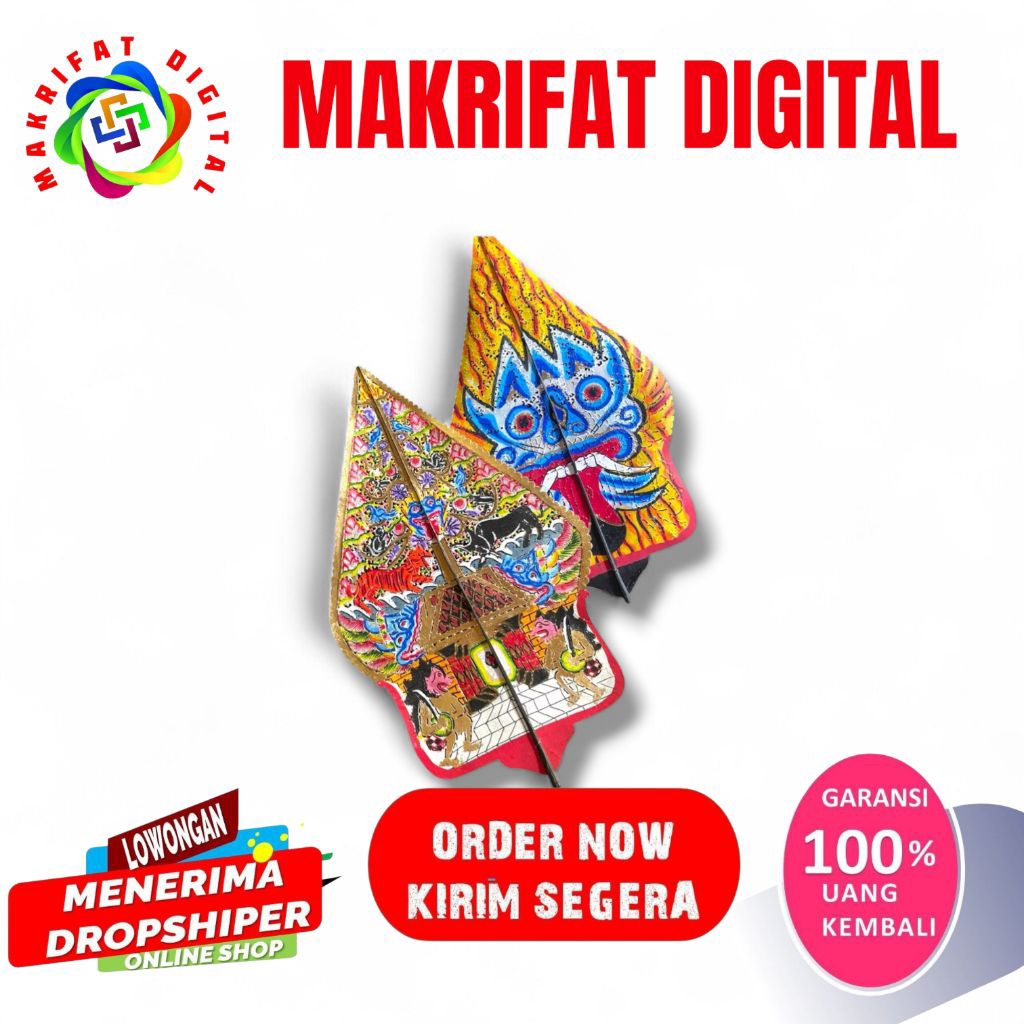 ZACK MART WAYANG KULIT GUNUNGAN / GUGAN KAYON / WAYANG GUNUNGAN UKURAN 60 CM
