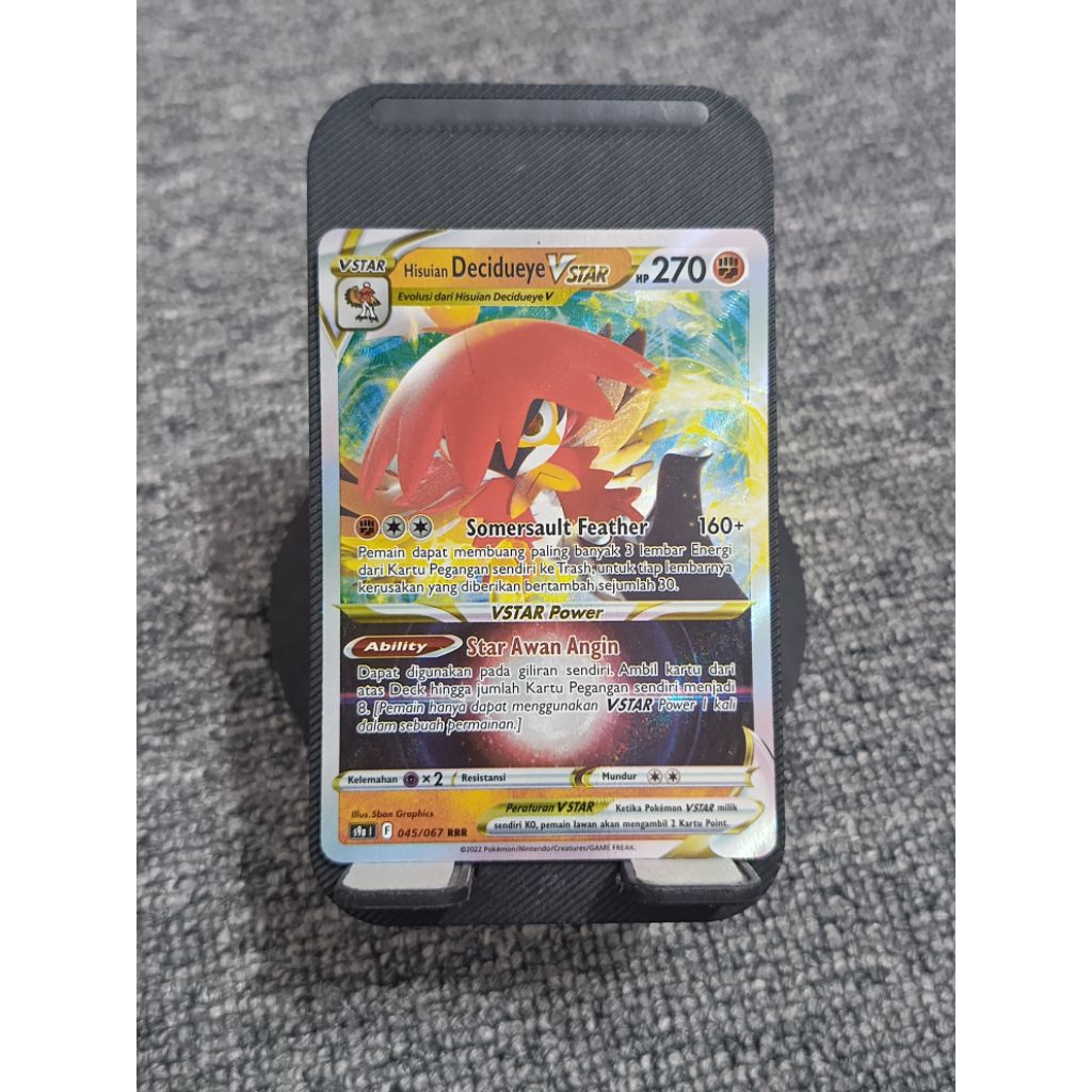 Hisuian Decidueye VStar RRR 045/067 ID Holo Original Pokemon Card TCG Kartu Pokemon Bahasa Indonesia