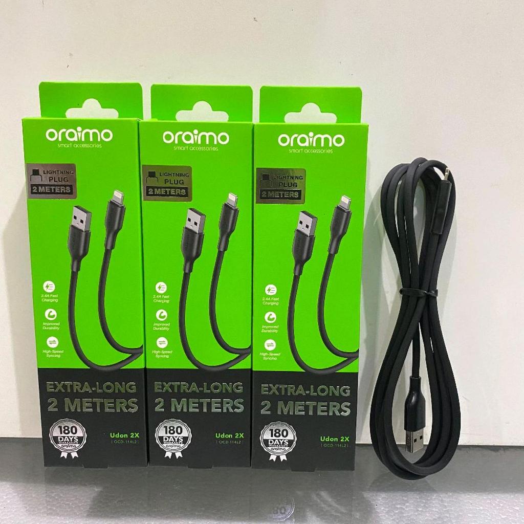 KABEL USB-A to LIGHTNING ORAIMO FAST CHARGING 2.4A OCD-114L2 2 Meter