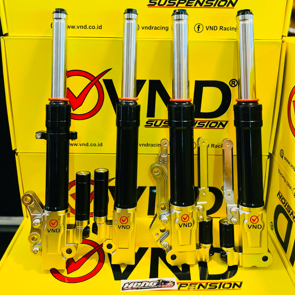 SHOCK DEPAN VND AK 111 JUPITER Z  NMAX SHOCK VND ORIGINAL VND HITAM-SILVER