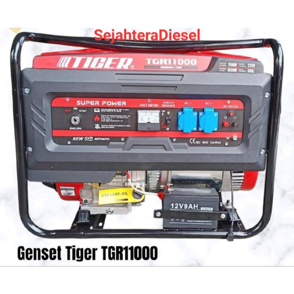 Genset TIGER TGR11000 8000Watt  Generator Stater