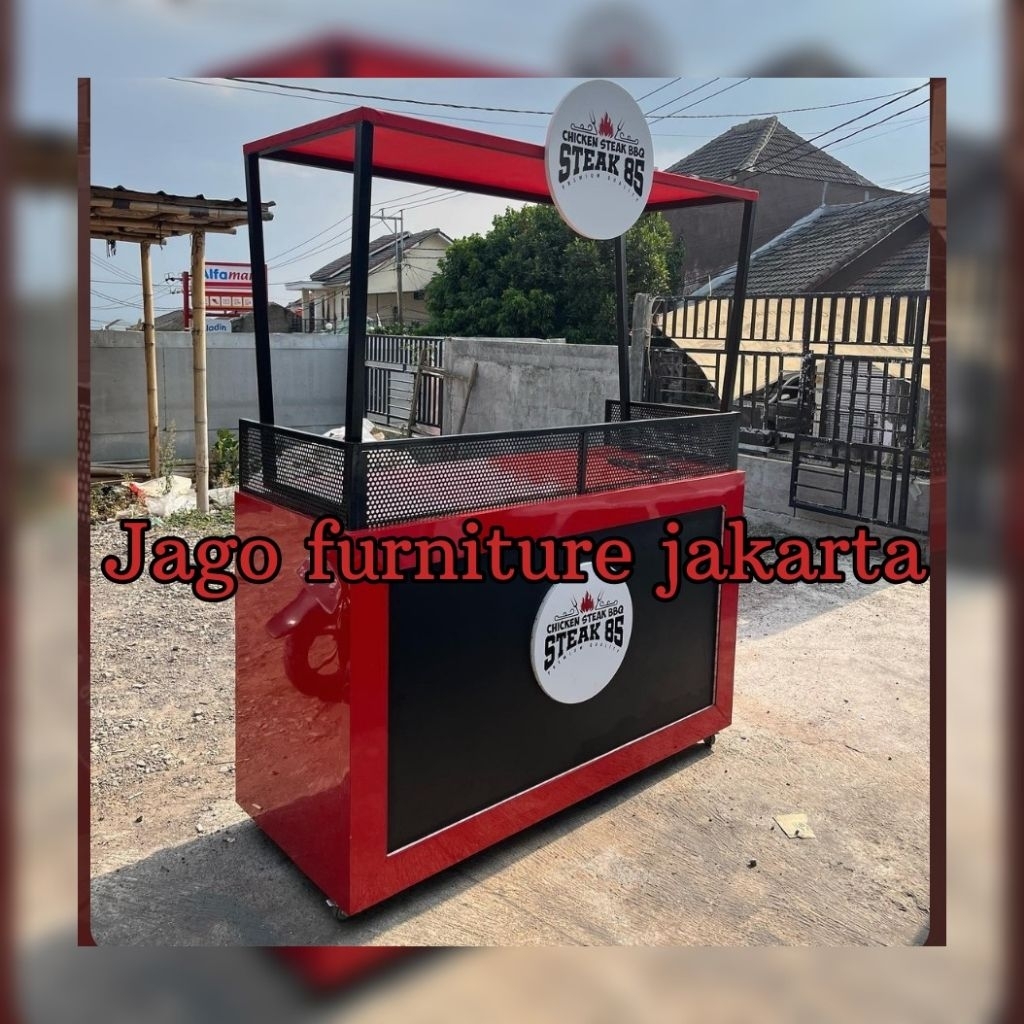 Boothh portable/ gerobak dimsum/ booth minimalis