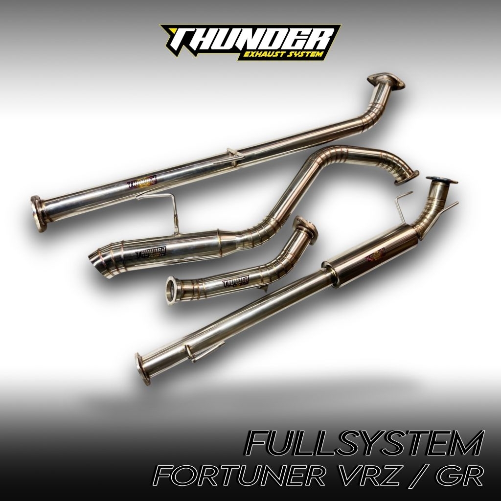 Knalpot FullSystem Fortuner VRZ / GR BY THUNDER EXHAUST SYSTEM