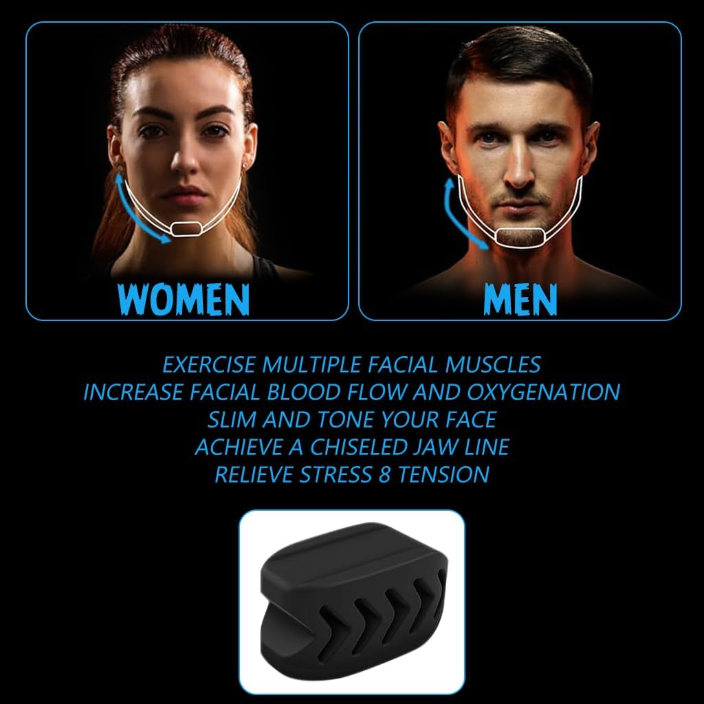 Alat Latihan Rahang Silicone Jaw Trainer Mastic Ball 2 PCS Ergonomis Murah High Quality LV-32
