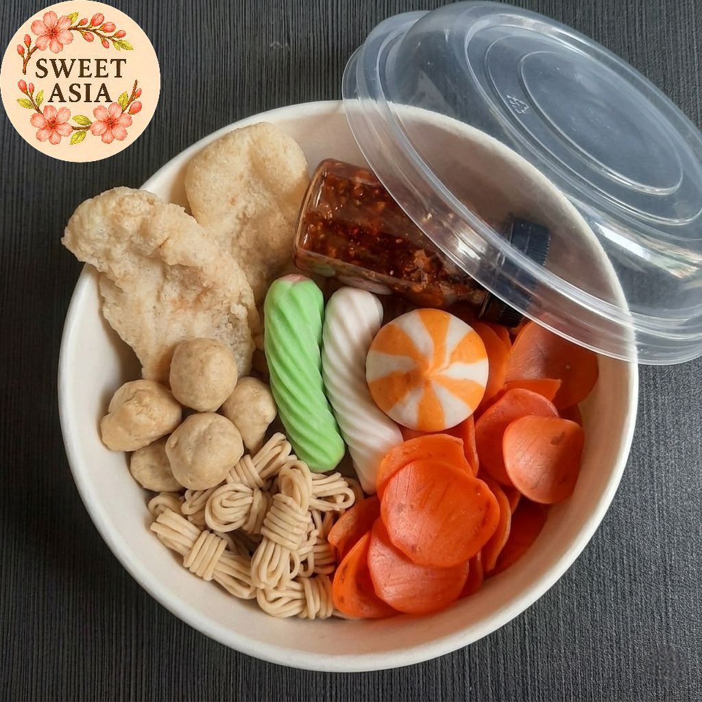 Seblak Instan  Frozen food Komplit  dengan Bumbu Cikur Pedas Mantap