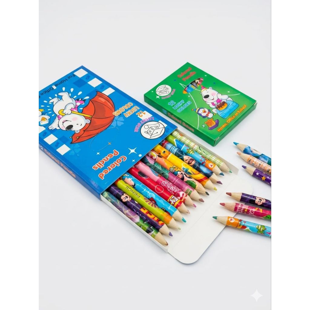 PENSIL WARNA 12 WARNA / PENSIL MENGGAMBAR / PENSIL MEWARNAI