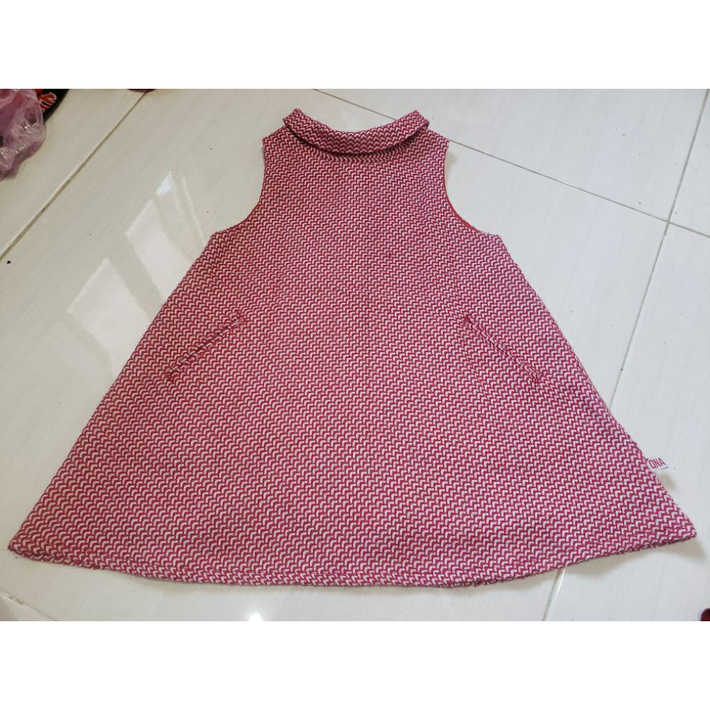 Dress Anak Rajut Tweed Dress Anak Knit Tweed