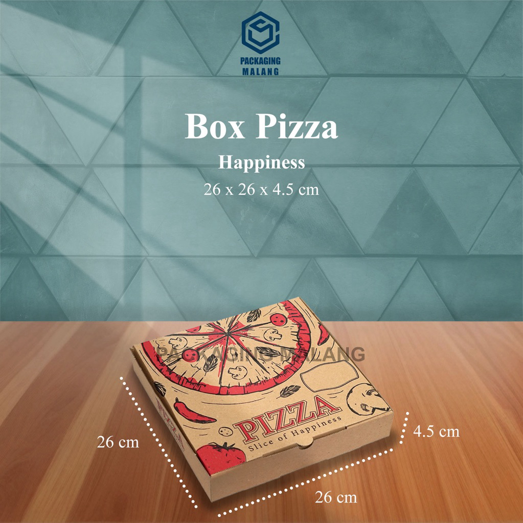 Dus Pizza uk. 26x26x4,5 cm/Kardus pizza 26/Box piza 26/Box Pizza/Dus Pizza/Box Hampers/Box Kado