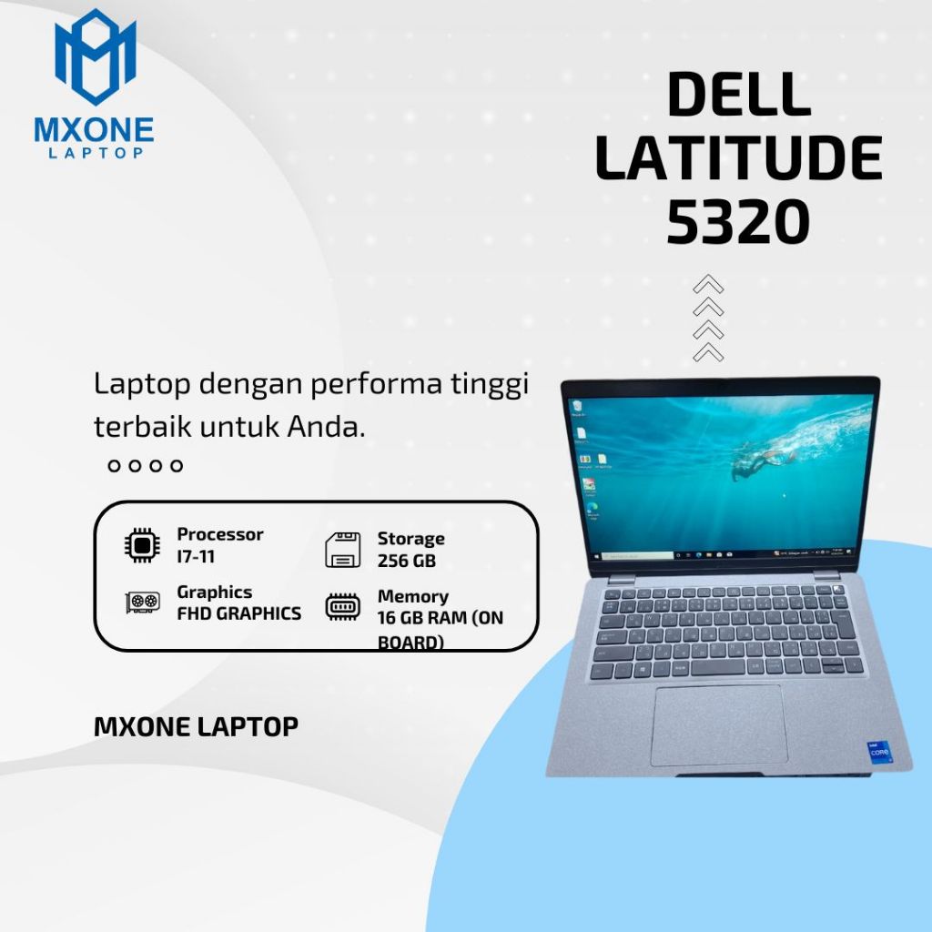 Laptop Second Dell Latitude 5320 Core i7 Generasi 11
