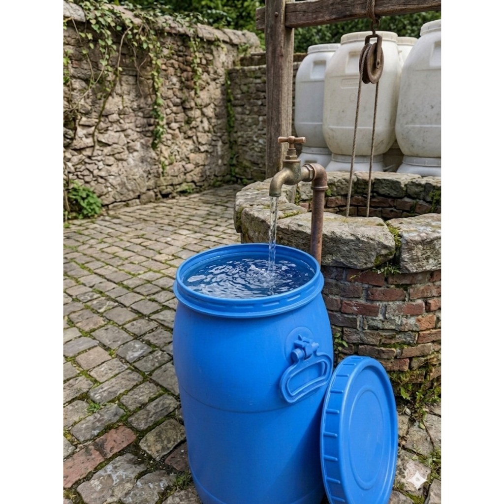 Tempat Sampah/Tong Sampah/Tong Drum Bekas Makanan Murah Tong Drum 40kg tong tempat air