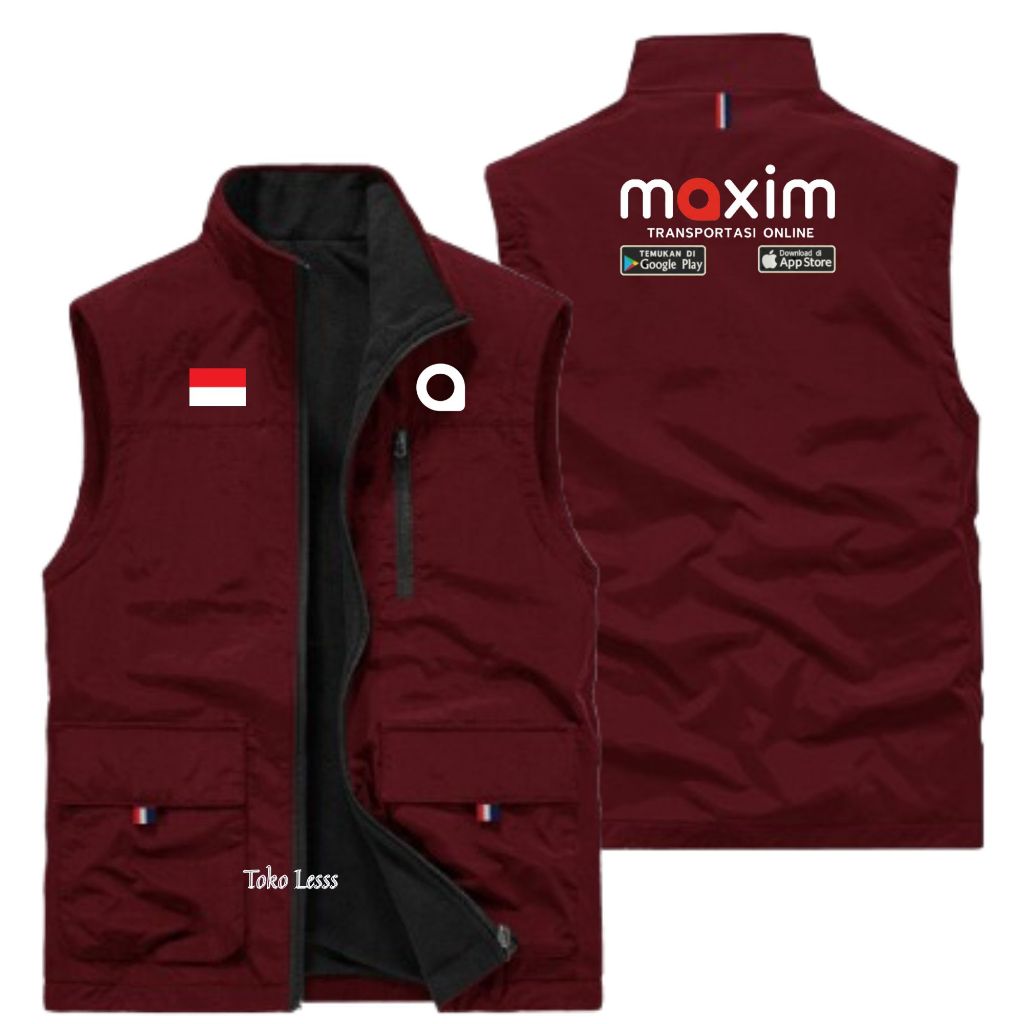 Rompi MAXIM Driver Transportasi Onnline Rompi MAXIM Original Rompi MAXIM Vest Outdoor Rompi MAXIM