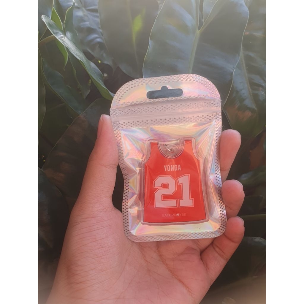 Gantungan Kunci Akrilik || Keychain || Jersey Pelita Jaya Basketball || Ukuran 5x5 2 sisi || Unoffic