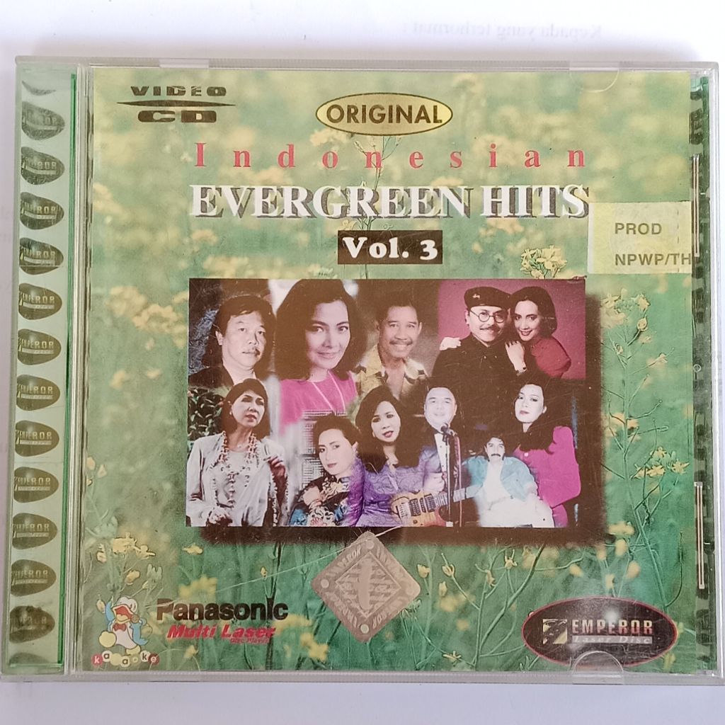 VCD Lagi Indonesia Evergreen Hits Vol 3 Kemasan Kotak Mika Kaca