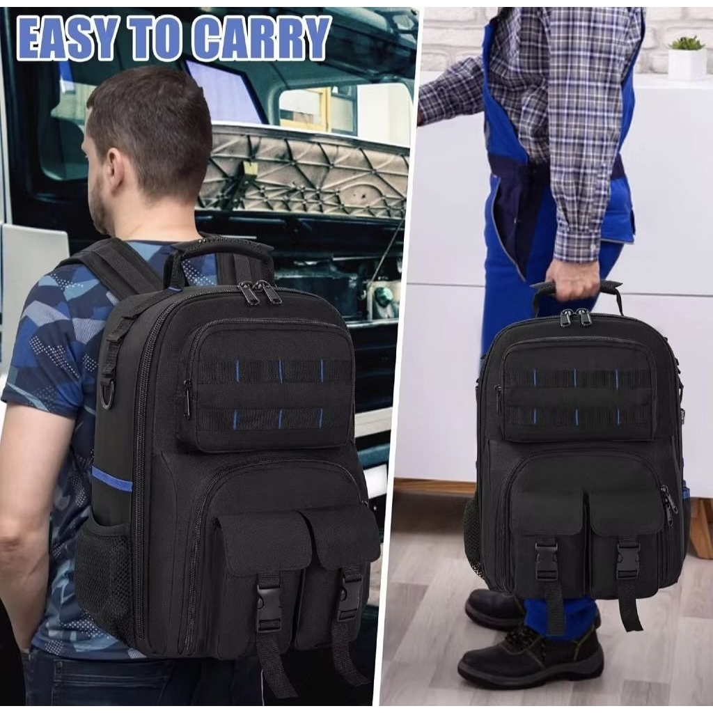Ransel Toolbag Besar - Tas Perlengkapan Alat Tukang Teknisi Waterproof