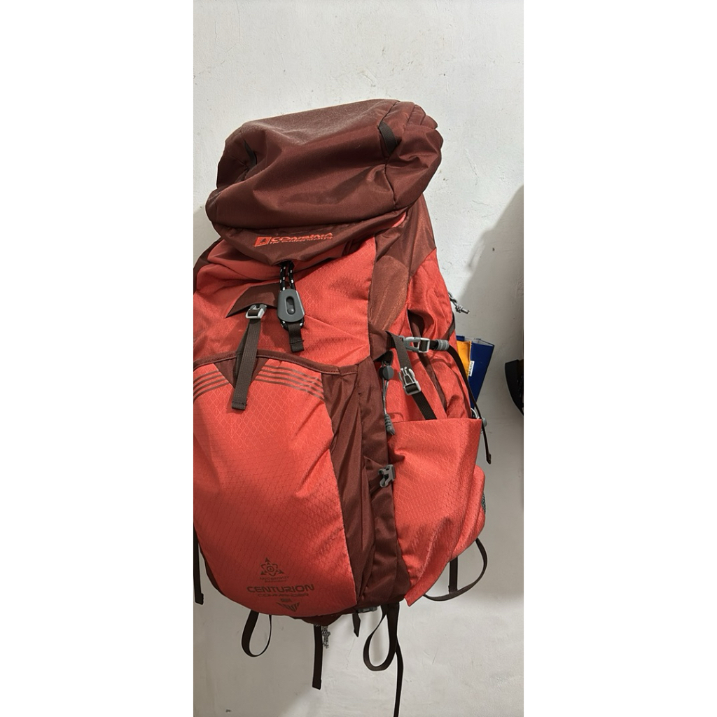 Second / Bekas Like New Consina Centurion Commander 45L Original Tas Gunung Hiking Carrier Orange Fl