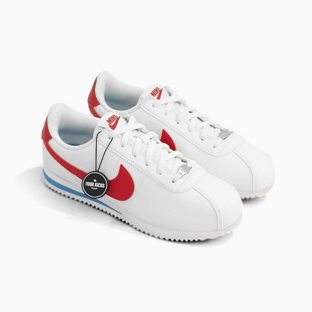 Lifestyle Shoes Cortez White Varsity Blue Varsity Red GS DM0950 115 - 100% ORIGINAL