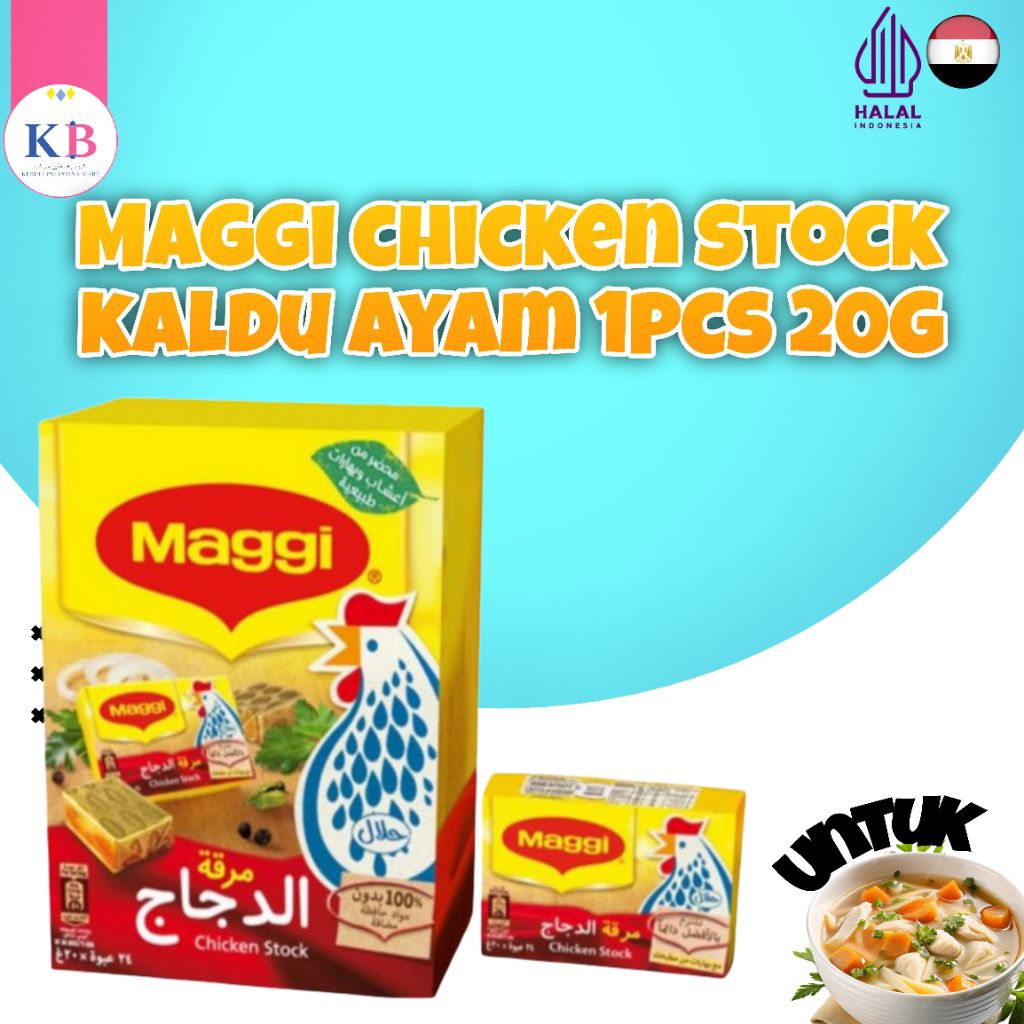 MAGGI CHICKEN STOCK KALDU AYAM 1 PCS 20 GRAM