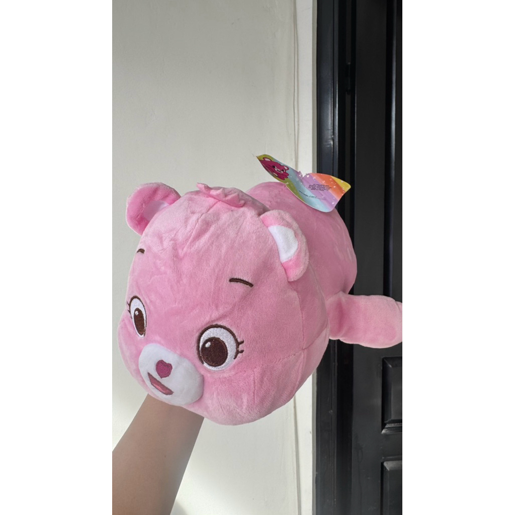 boneka care bears pink original / care bears unlock magic plushie -sesiliayo