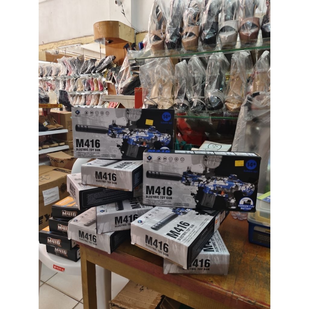 MAINAN TEMBAKAN GEL OTOMATIS ANAK M416/AK 47/TEC-9/ARP 9