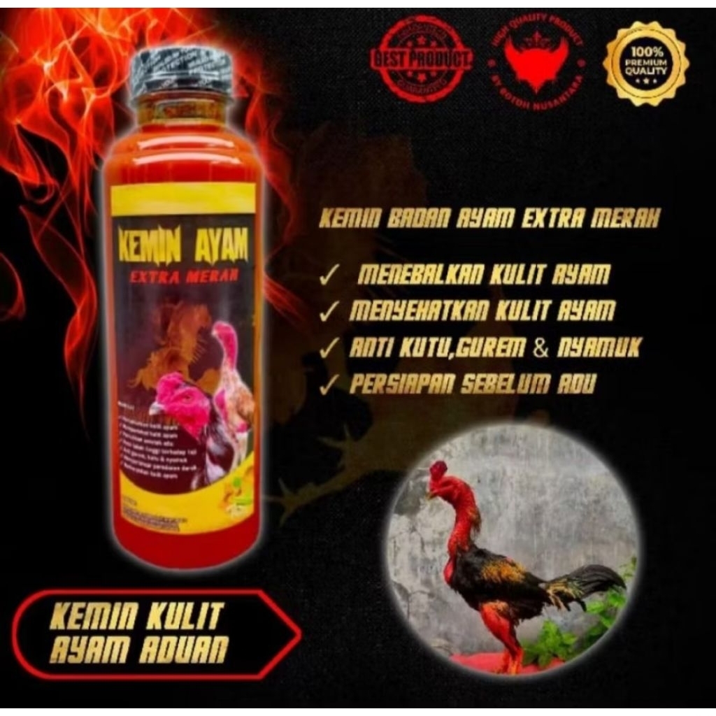Kemin Kulit Ayam Merah Merona Khemin Jamu Doping Ayam Bangkok Juara Kulit Ayam Merah Merona Siap Adu