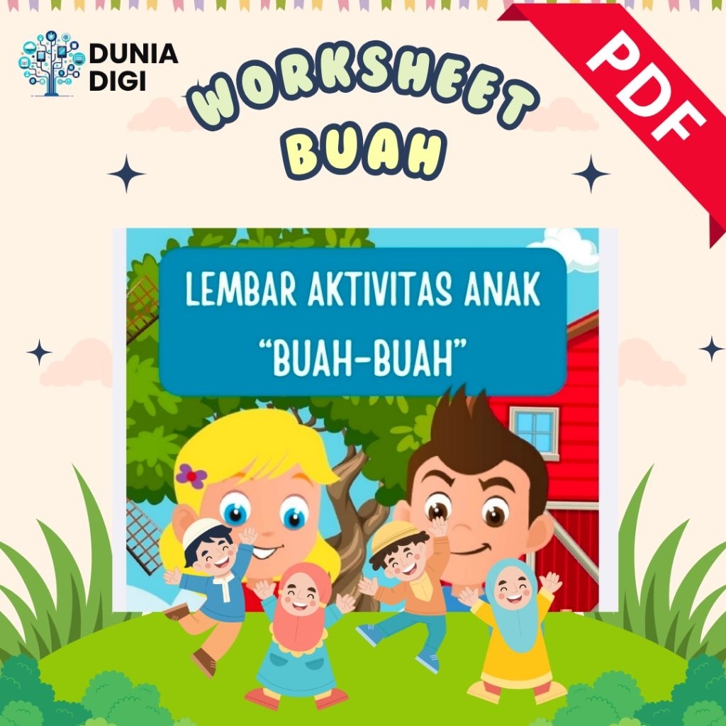 PDF - Worksheet Buah-buahan PAUD TK SD