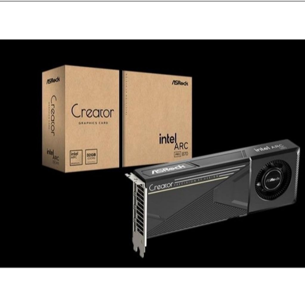 ASRock Intel Arc Pro B70 CT 32GB 256-bit GDDR6 PCI Express 5.0 x16 2-slot Graphics Card