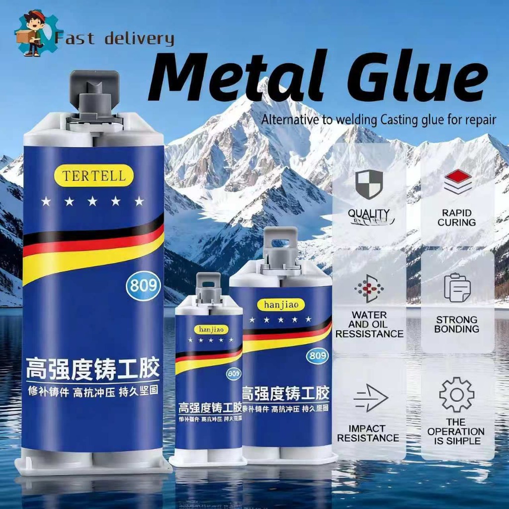 Ready Stock Lempung Penambal Logam Kuat Super Anti Bocor Tahan Panas Tanpa Las Cepat Mengeras Perbai