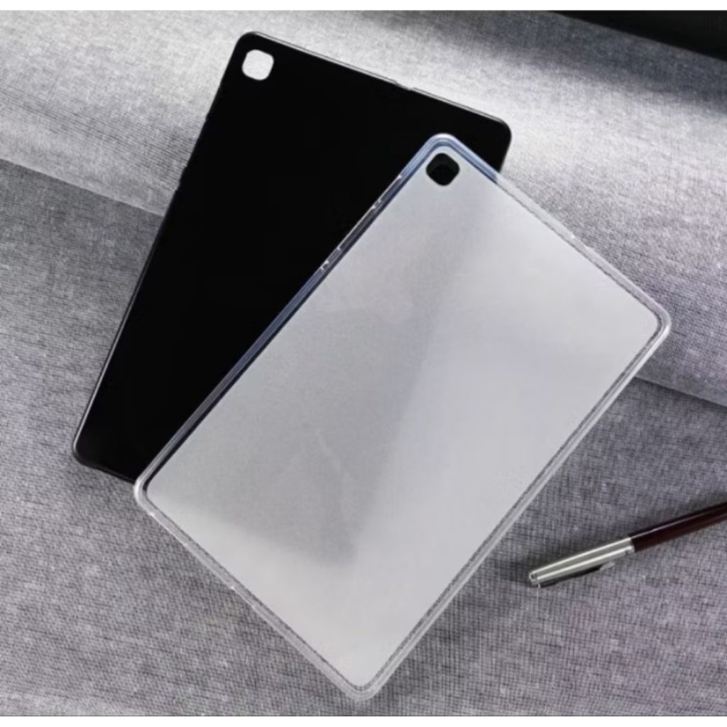 Case Samsung Tab A7 Lite Softcase Premium Black / Case Putih Transparan Casing Silikon Tablet A7 Lit
