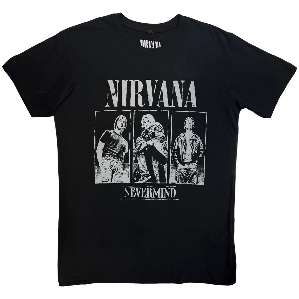 Kaos band Official Nirvana - Nevermind Tracklist Original T-shirt