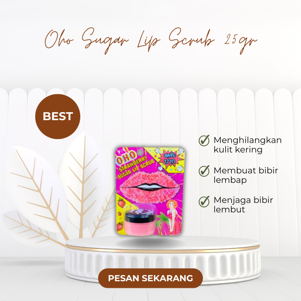 OHO SUGAR LIP SCRUB 25 GR ORIGINAL THAILAND