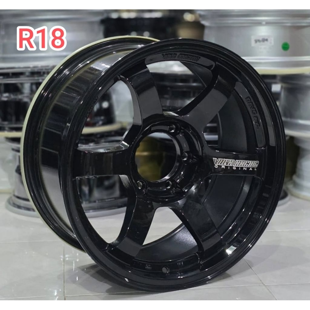 Velg TE37 Progressive R18 Black Glossy 6x139