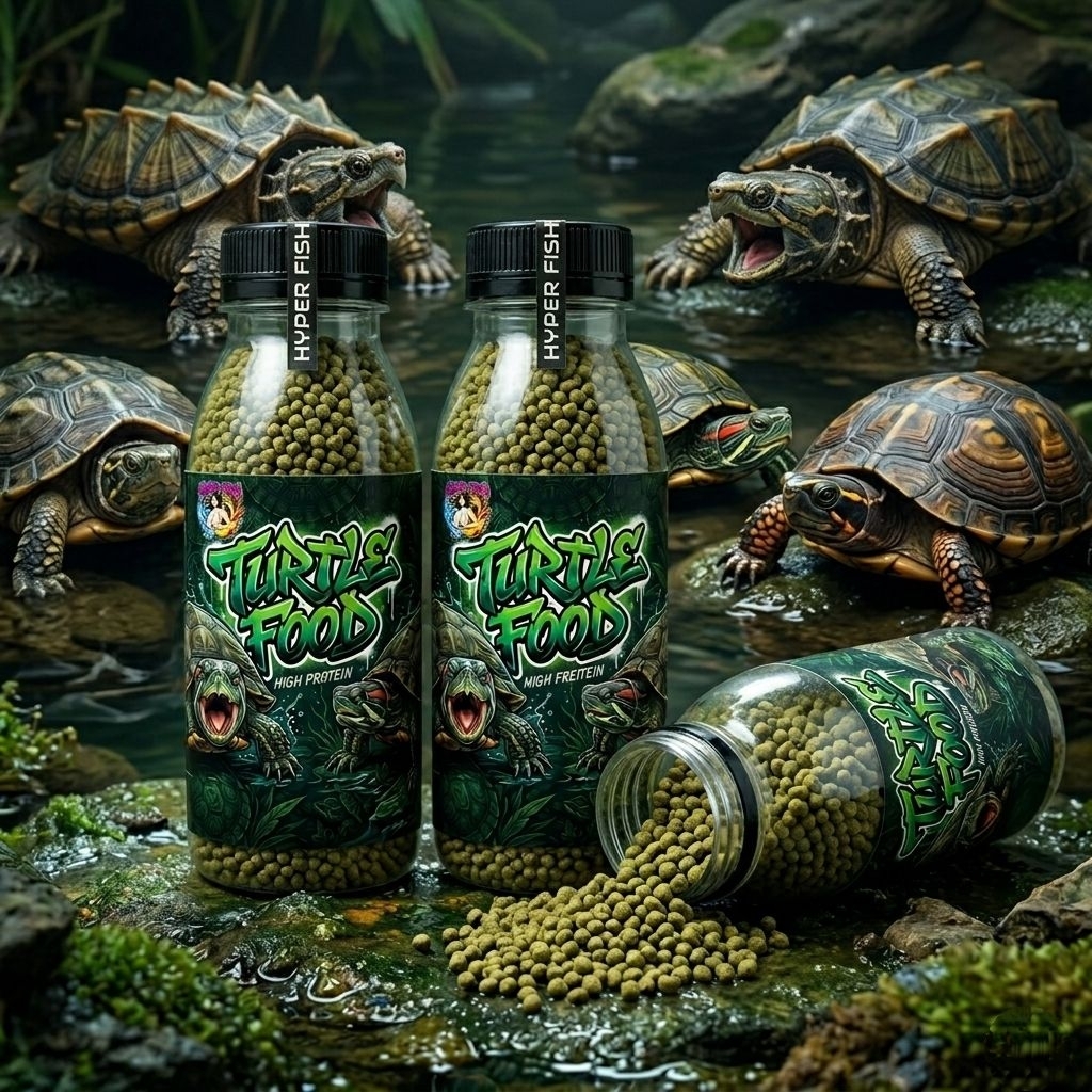 Pelet Kura Kura Turtle Food 60gr Pakan Kura Kura Brazil,Ast,Cst Protein Tinggi