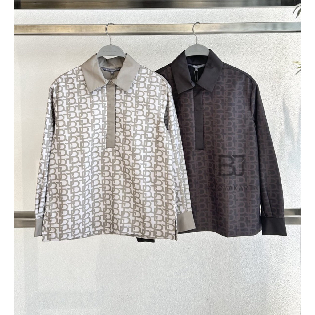 Benang Jarum Monogram Polo Shirt