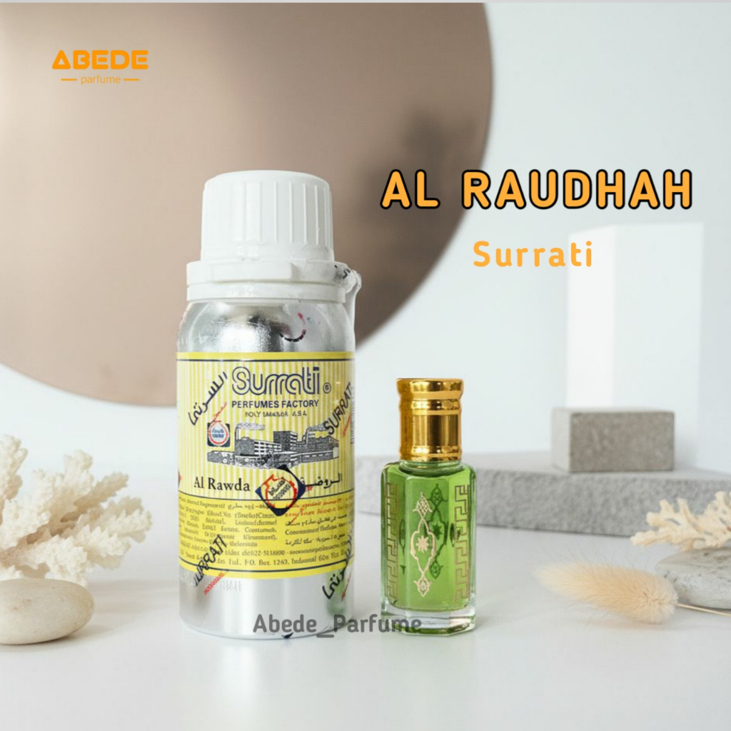 Parfum AL RAWDAH By Surrati Bibit Parfume Arab Aroma Raudhah Surrati Asli Botol Motif 12ml 6ml 3ml