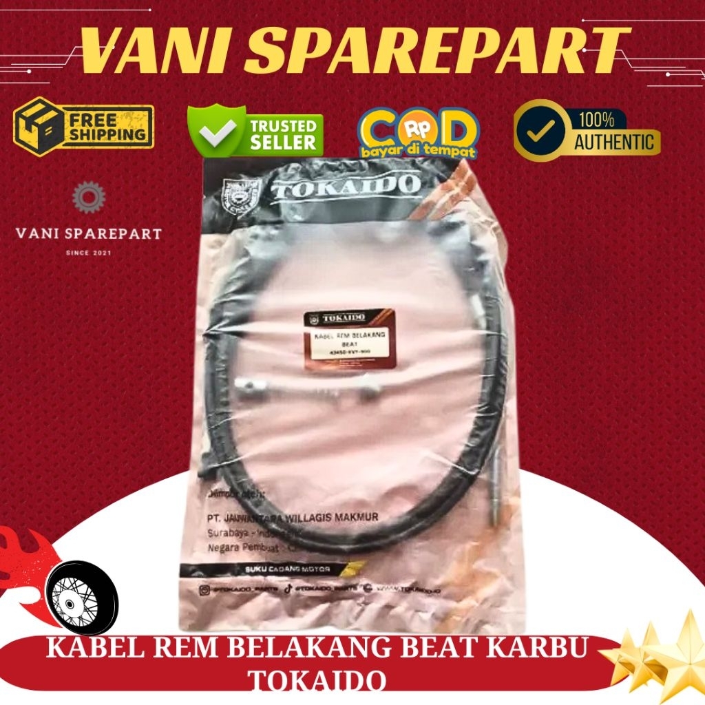 KABEL REM BELAKANG BEAT KARBU TOKAIDO