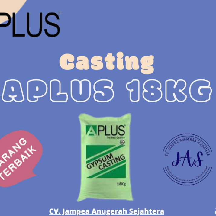 CASTING APLUS 18kg / PLESTER CASTING APLUS / KESTING APLUS 18 kg