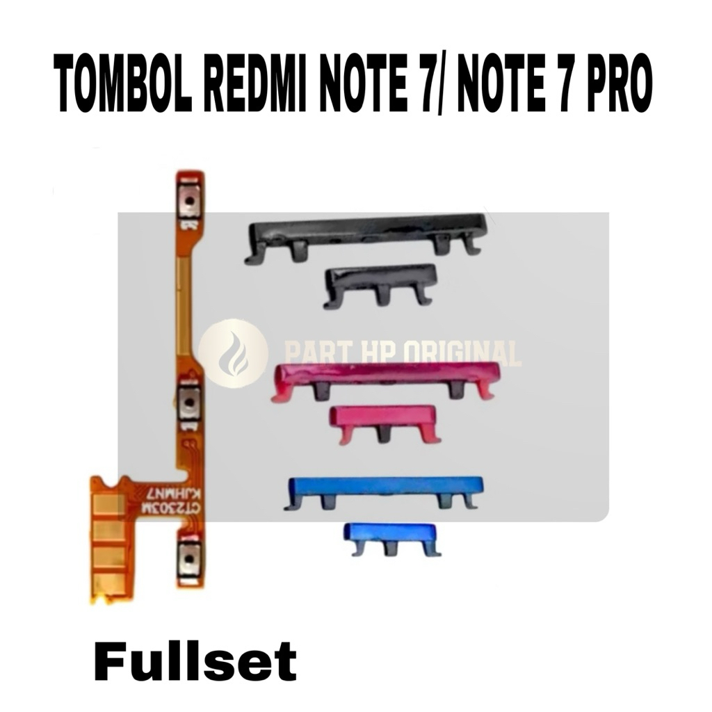 Tombol Volume Power Fleksibel untuk Redmi Note 7 / Note 7 Pro