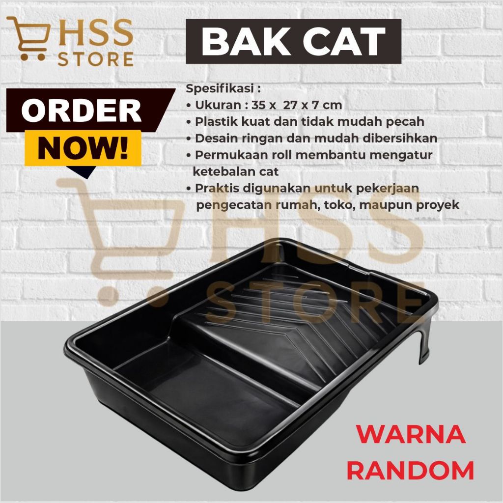 Bak Cat / Wadah Cat / Bak Cat Plastik /  Bak Cat Roll Kuas Cat / Bak Cat 9 inch Untuk Cat