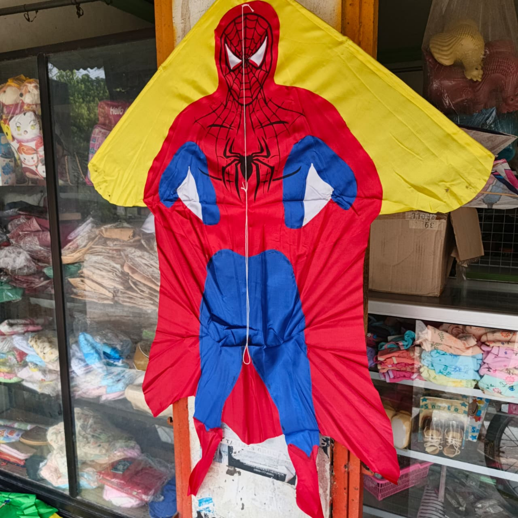 Layangan model SPIDERMAN layang-layang mainan anak-anak