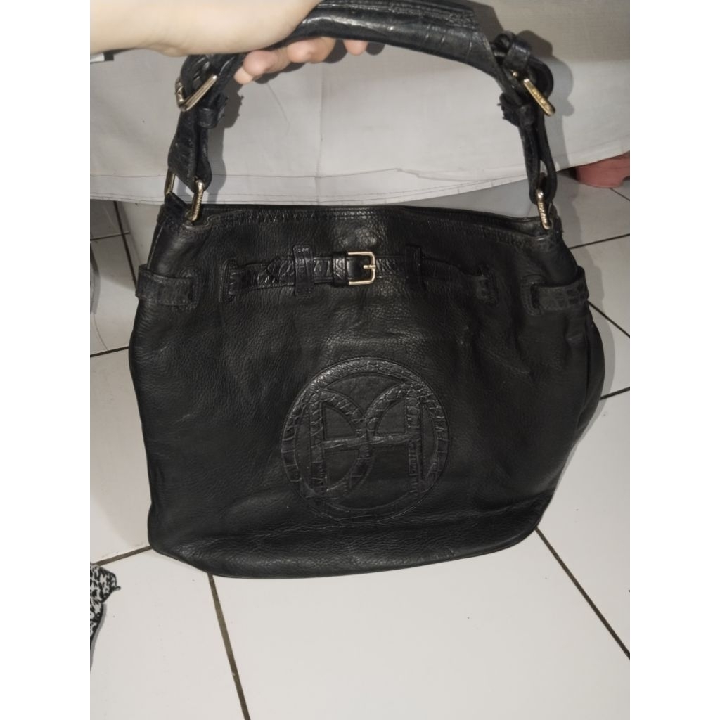 Preloved Hobo Bean Pole ( Kulit Asli )