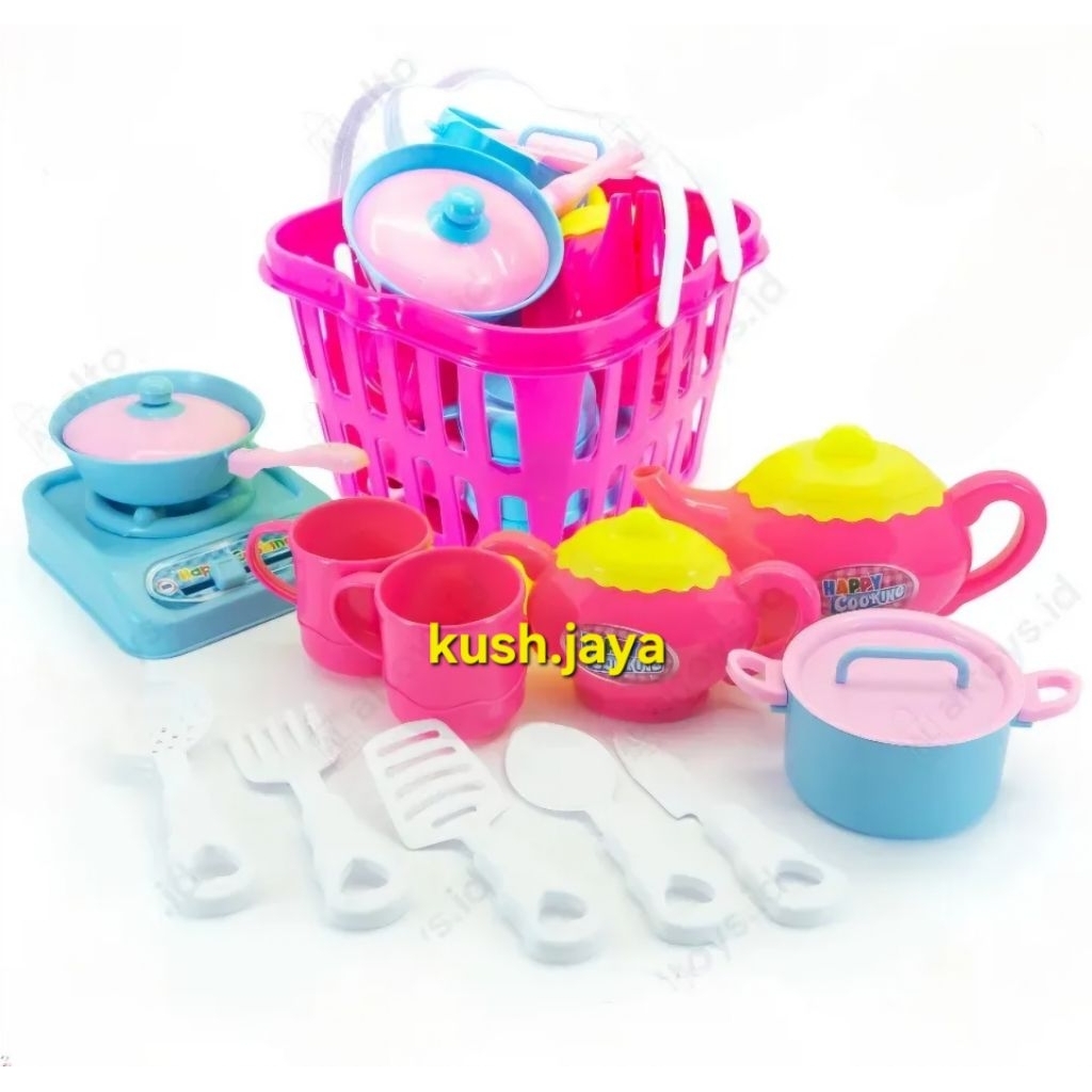 Mainan Anak Keranjang Masak Masakan 1 Set FB803 Mainan Happy Cooking Mainan Anak Perempuan