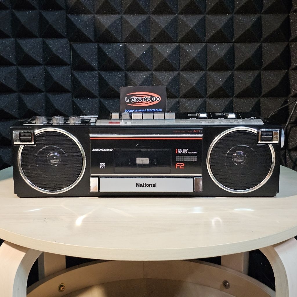 Tape mini compo NATIONAL RX-F2F FM AM radio cassette player pemutar pita