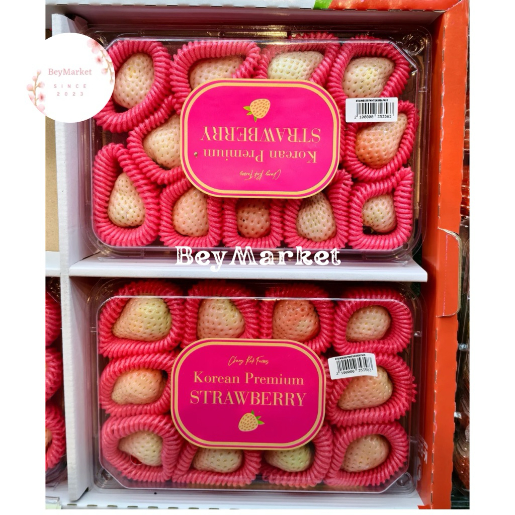 Strawberry Pink White Korea Premium | Strawberry Pink Putih Korea | Pack